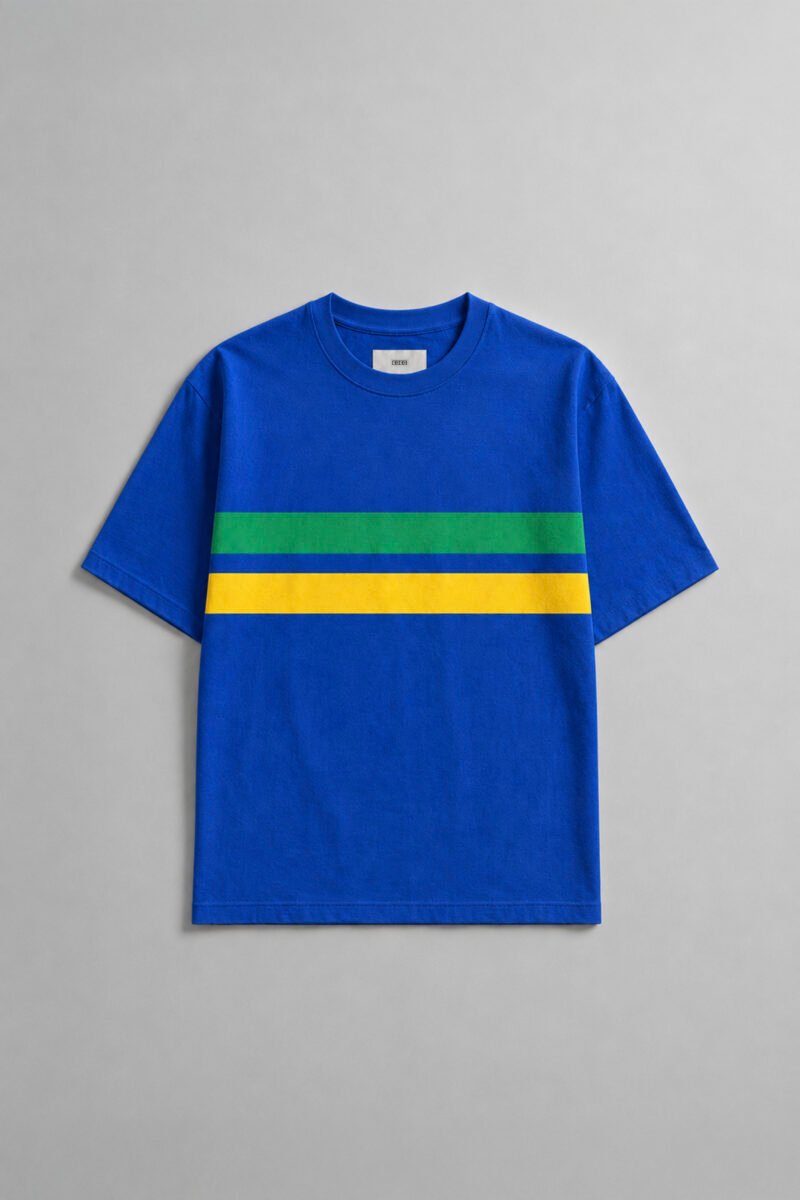Camiseta Azul Tricolor